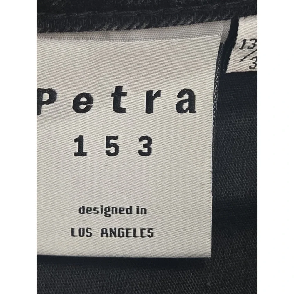Petra 153 Women's 13/ 30 Acid Washed Black Distressed Destroyed Denim Jeans